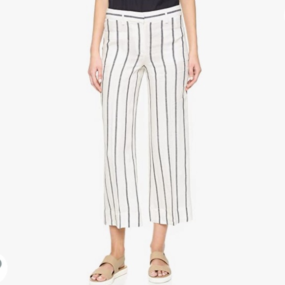 Theory Pants - Theory Livdale Contour Wide Leg Pants 100% Linen